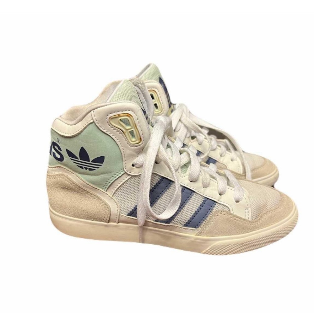 Adidas women’s size 5 Extaball high top sneakers, Sports Heritage, pastel